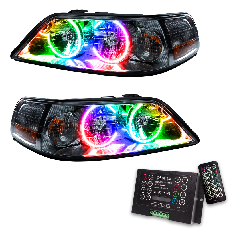 Oracle 05-11 Lincoln Town Car SMD HL (Non-HID) - ColorSHIFT w/ 2.0 Controller