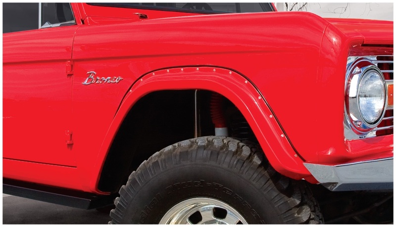Bushwacker 66-77 Ford Bronco Cutout Style Flares 2pc - Black thumbnail 6