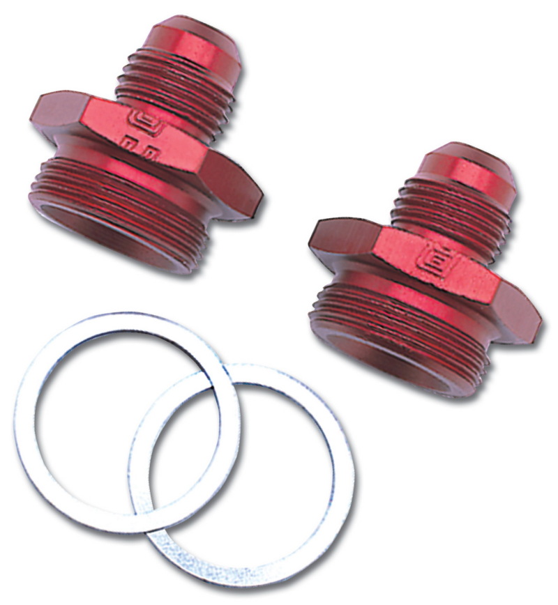 Russell Performance -6 AN Carb Adapter Fittings (2 pcs.) (Red) thumbnail 6