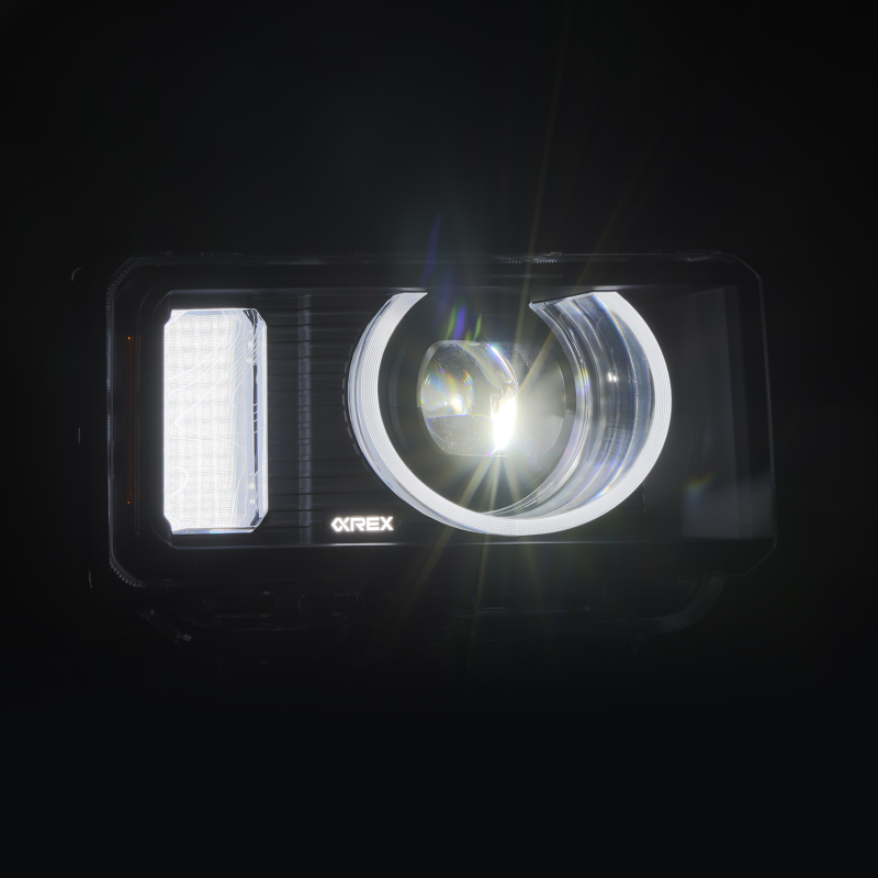 AlphaRex 24-26 Toyota LC Heritage LUXX LED Proj Headlight Blk w/Activ Light/Seq Signal/Switchback thumbnail 4