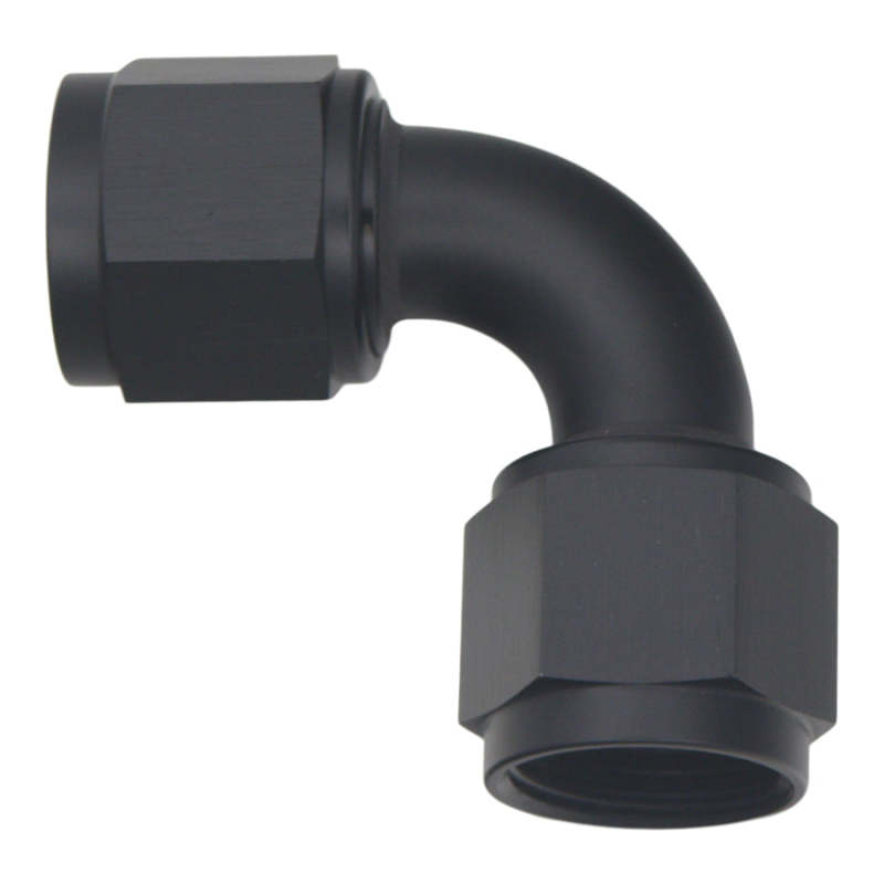 DeatschWerks 10AN Flare Female Swivel 90-Degree to 10AN Flare Female Swivel - Anodized Matte Black thumbnail 2