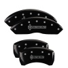 MGP 4 Caliper Covers Engraved Front & Rear Lincoln Black finish silver ch thumbnail 8