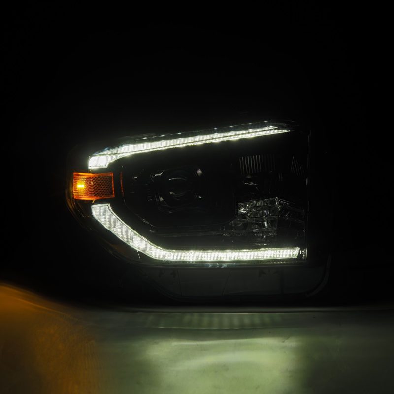 AlphaRex 14-21 Toyota Tundra PRO-Series Projector Headlights Black w/Seq. Sig. + DRL thumbnail 4