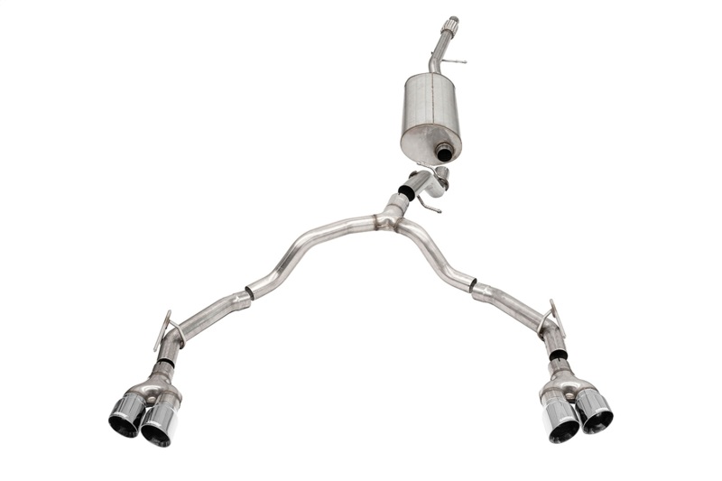 Corsa 21-25 Chevrolet Suburban/GMC Yukon XL 5.3L 4WD Dual Rear 3in - 2.75in CatBack DW 4in Pol Tips thumbnail 2