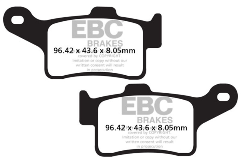 EBC 20-23 Harley-Davidson Trike FLHTCUTG Tri Glide Ultra Rear Right Sintered R/HH Brake Pads