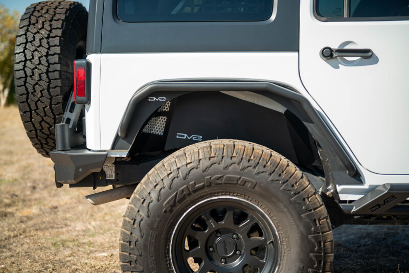 DV8 Offroad 07-18 Jeep Wrangler JK Rear Inner Fender - Satin Black