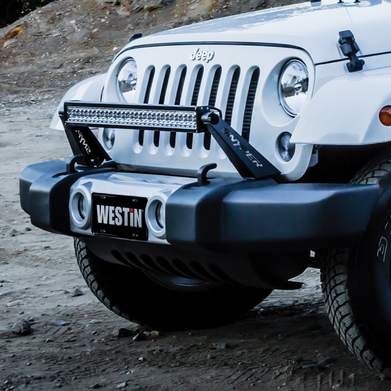 Westin/Snyper 07-17 Jeep Wrangler Snyper Bumper Mount 30in LED Bar - Textured Black thumbnail 7