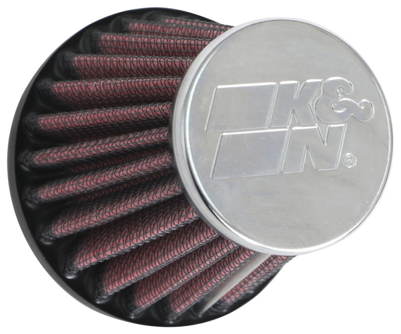 K&N Universal Round Tapered Chrome Filter 1.563in Flange ID x 3in Base OD x 2in Top OD x 3in H thumbnail 5