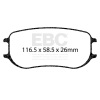 EBC Racing Porsche 718 Cayman GT4 Clubsport (PFC Brakes) SR-11 Sintered Race Rear Brake Pads thumbnail 5