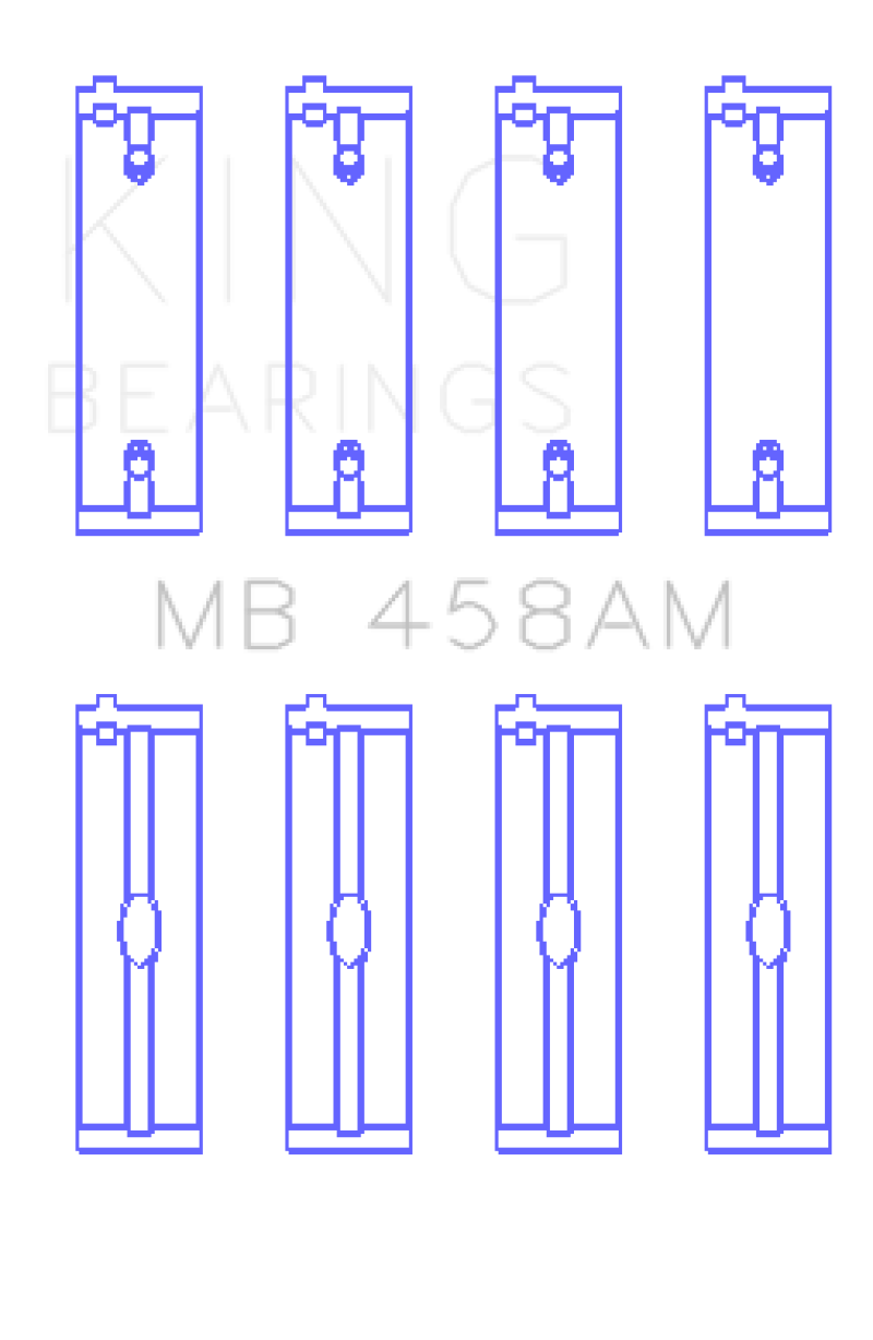King Engine Bearings Mitsubishi 181CI 3.0L 6G72 V6 (Size 0.5) Main Bearing Set thumbnail 2