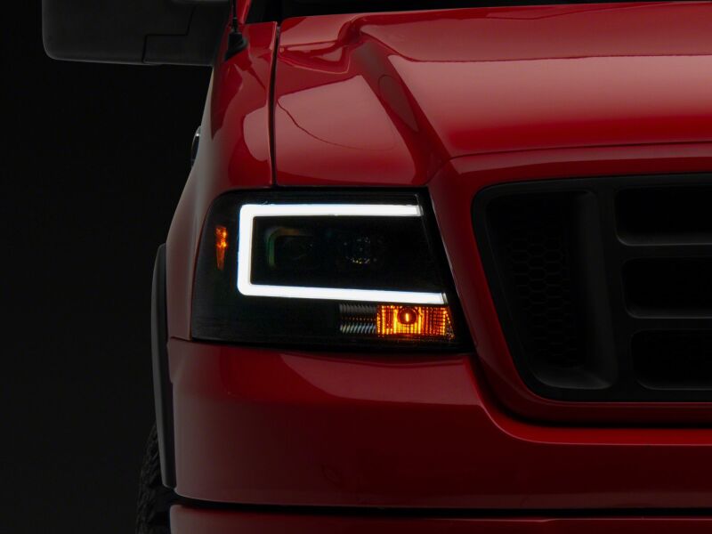 Raxiom 04-08 Ford F-150 Axial Series Projector Headlights- Black Housing- Clear Lens thumbnail 8