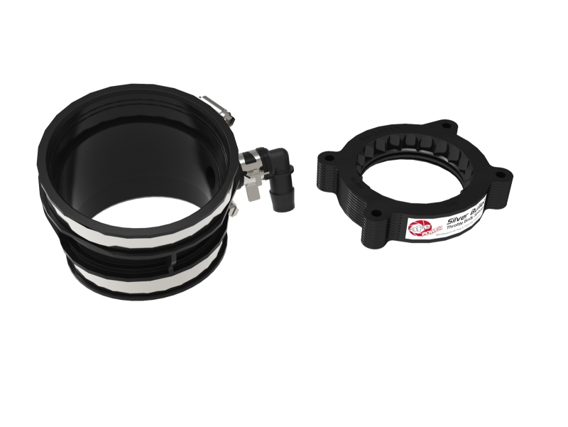 aFe 2020 Vette C8 Silver Bullet Aluminum Throttle Body Spacer / Works With Factory Intake Only - Blk thumbnail 8