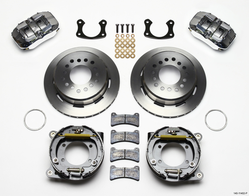 Wilwood Dynapro Low-Profile 11.00in P-Brake Kit - Polish New Big Ford 2.36in Offset