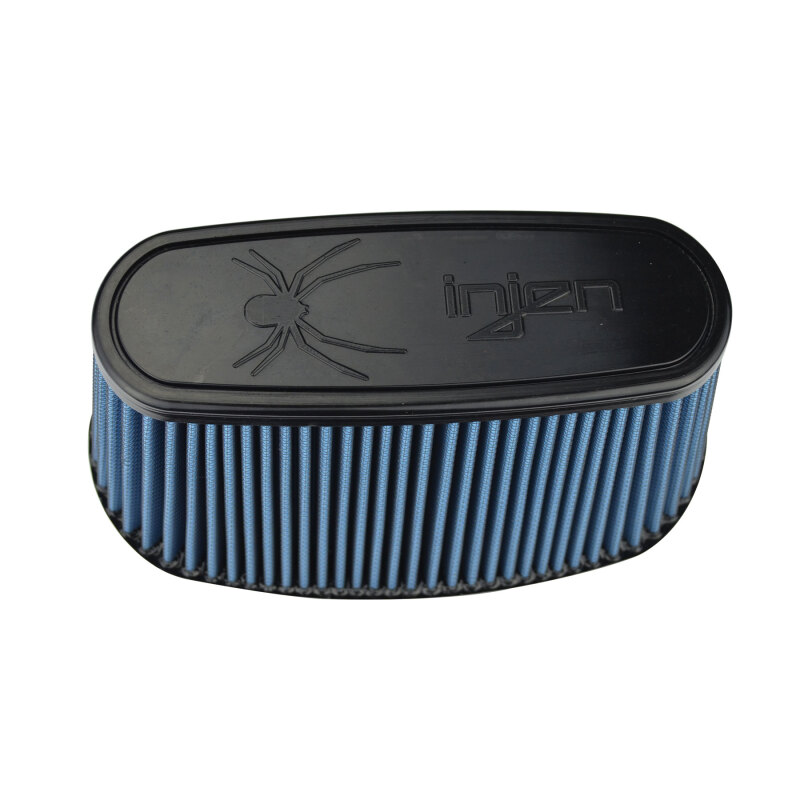 Injen NanoWeb Dry Air Filter 8.7x3.9in Oval ID / 10.4x5.6in OD / 4.75in Height / 7.9x3.1in Top thumbnail 6