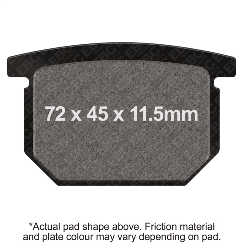 EBC 1983 Suzuki GR 650 Tempter Front Left/Right Semi-Sintered Vee Brake Pads