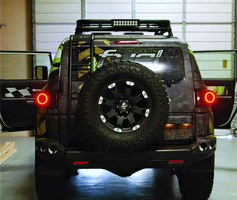 Oracle Toyota FJ Cruiser 07-12 LED Tail Light Halo Kit - Red thumbnail 4
