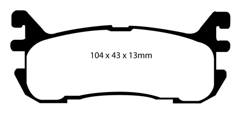 EBC S4 Brake Pad and Rotor Kit (1x ebcUSR639, 1x ebcDP31003C) thumbnail 4