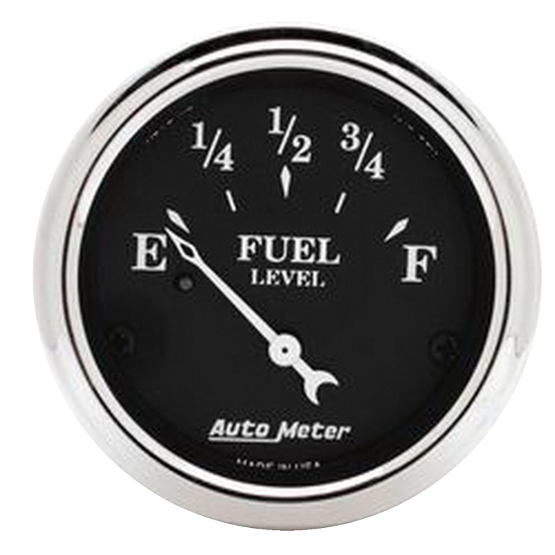 Autometer 2 1/16in Old Tyme 73-10 Ohm Electronic Fuel Level Gauge - Black thumbnail 5