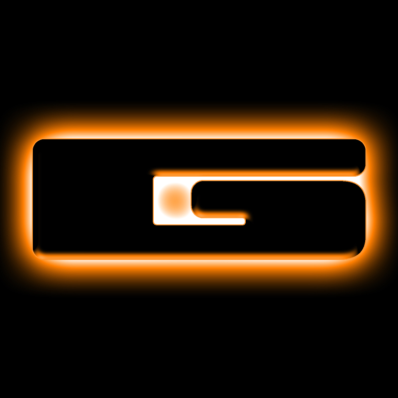 ORACLE Lighting Universal Illuminated LED Letter Badges - Matte Blk Surface Finish - G thumbnail 2