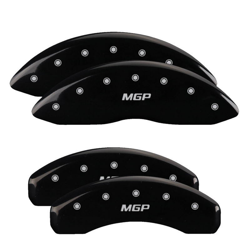 MGP 4 Caliper Covers Engraved Front & Rear MGP Black finish silver ch thumbnail 2