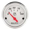 Autometer Arctic White 52mm 0-100 PSI Short Sweep Electronic Oil Pressure Gauge thumbnail 7