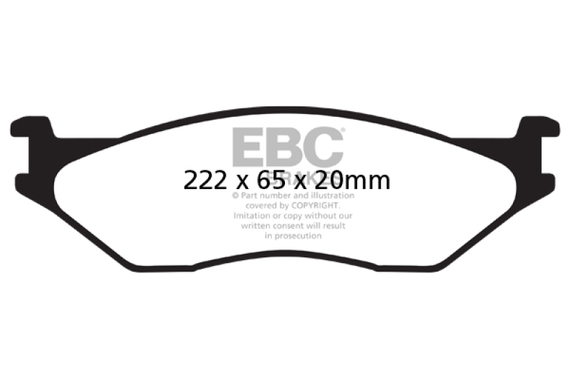 EBC 02-05 Ford Econoline E550 Yellowstuff Front Brake Pads thumbnail 6