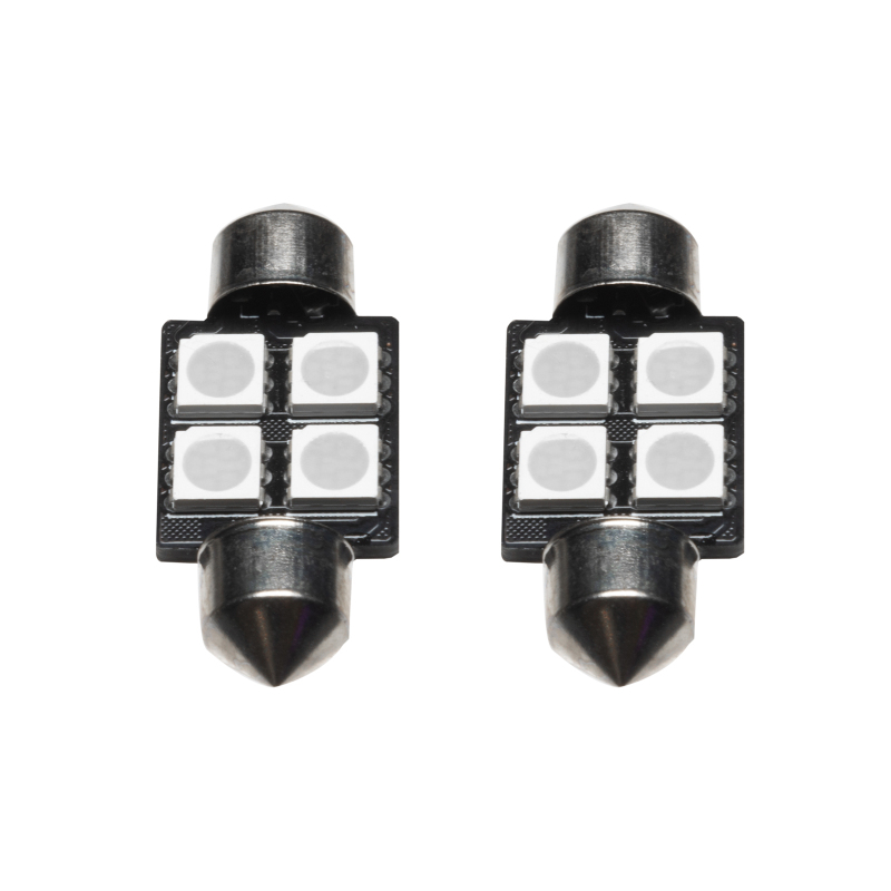 Oracle 33MM 4 LED 3-Chip Festoon Bulbs (Pair) - Blue