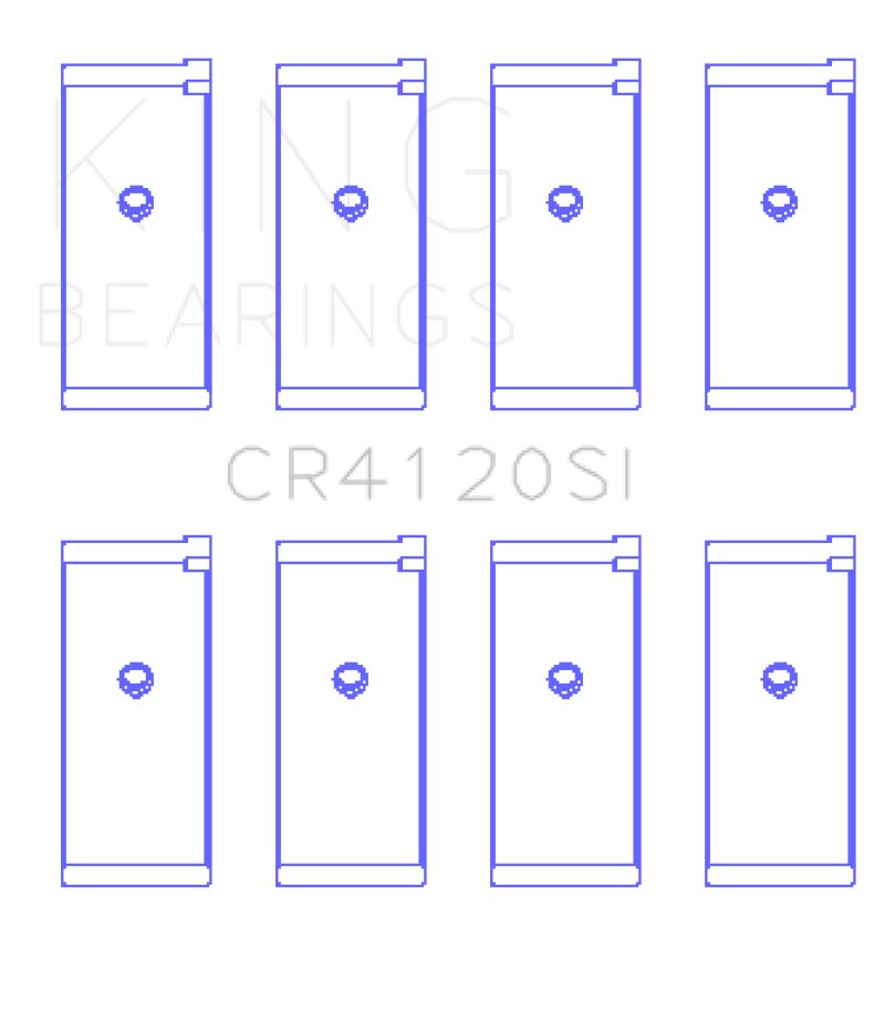King Engine Bearings Mitsubishi 4G63/64 DOHC (Size +0.5) Rod Bearing Set thumbnail 3