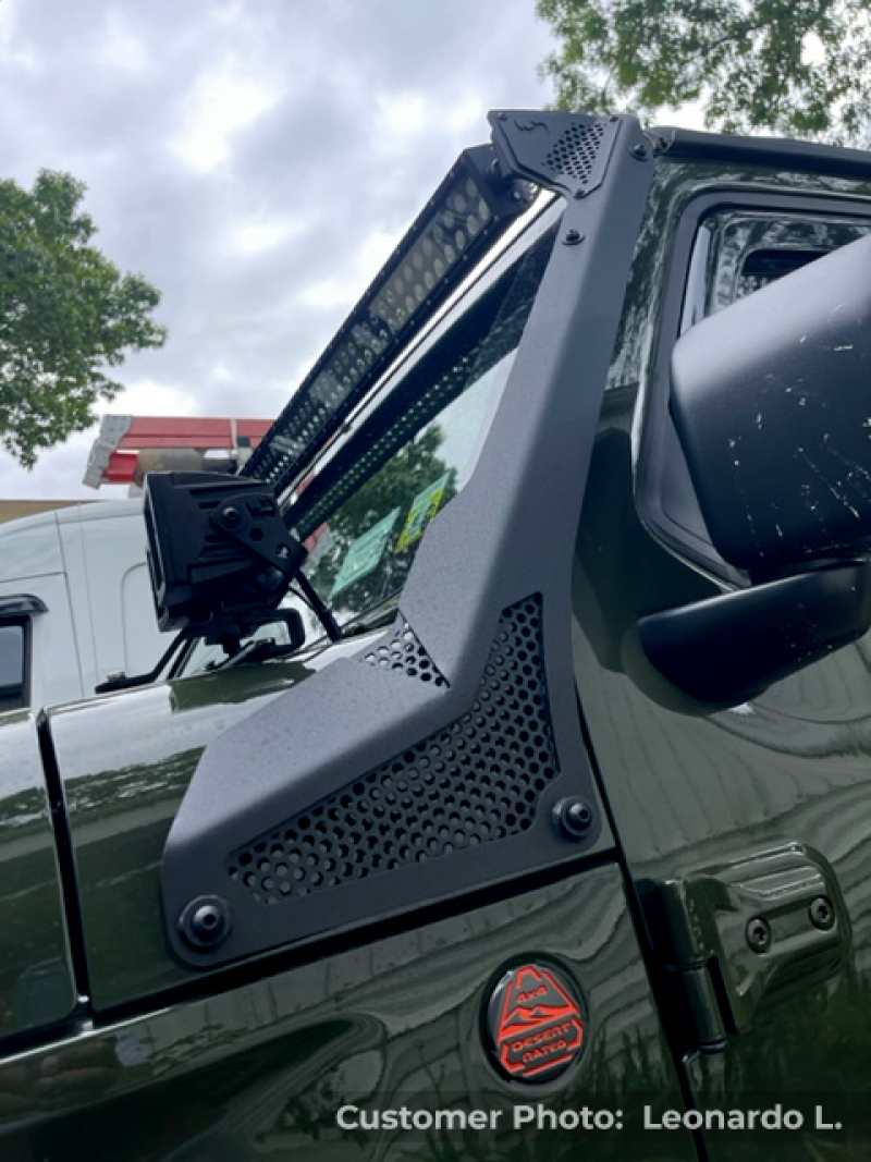 Go Rhino 18-20 Jeep Wrangler JL/JLU/Gladiator JT XE Windshield Light Bar Mount - 50in Single Row thumbnail 5
