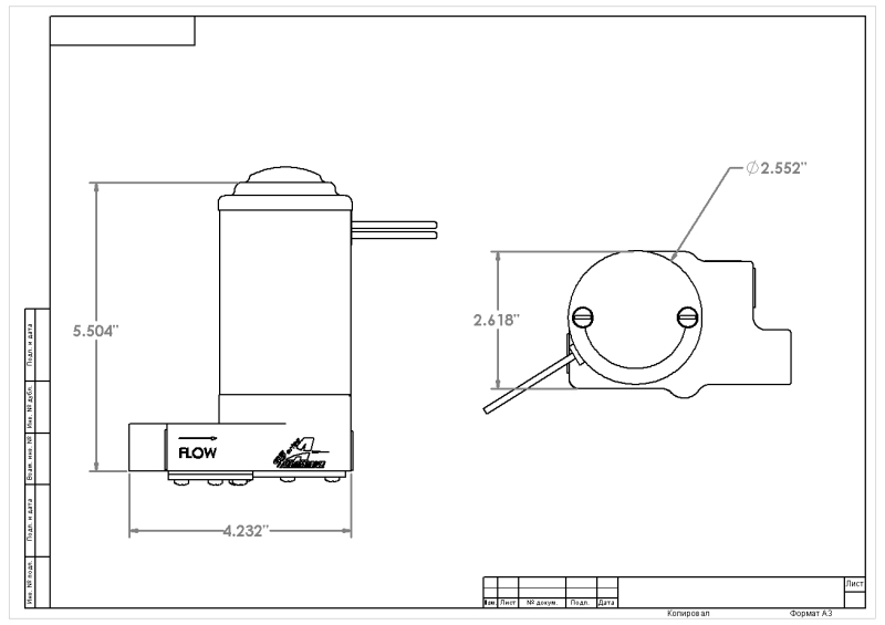 Aeromotive SS Series Billet (14 PSI) Carbureted Fuel Pump w/AN-8 Inlet and Outlet Ports thumbnail 9