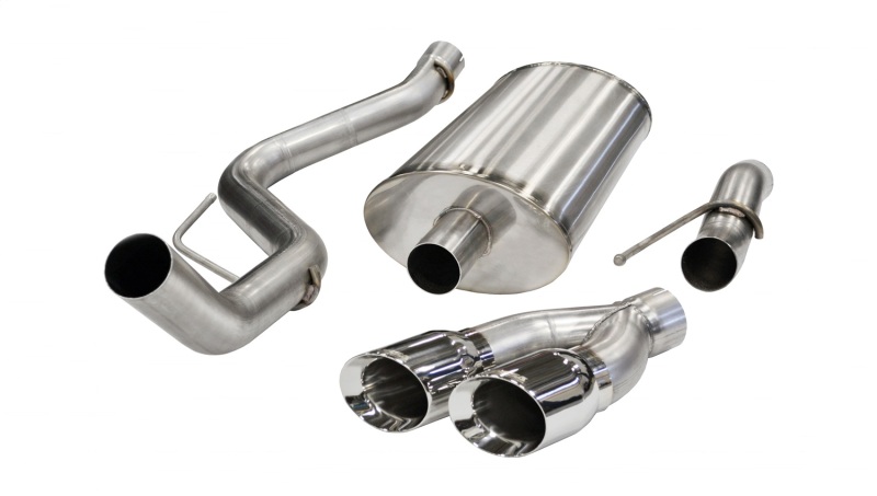 Corsa 2011-2014 Ford F-150 Raptor 6.2L V8 Polished Sport Cat-Back Exhaust thumbnail 7