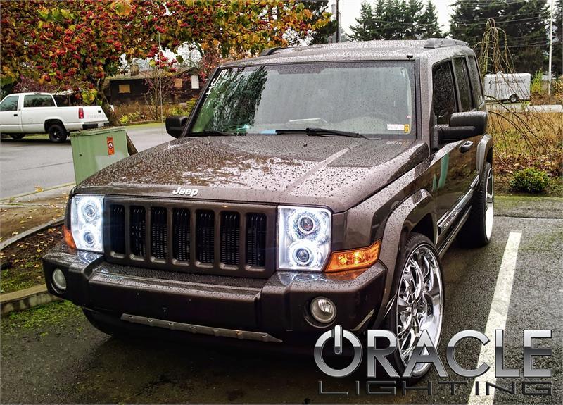 Oracle Jeep Commander 06-10 Halo Kit - ColorSHIFT
