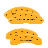 MGP 4 Caliper Covers Engraved Front & Rear With out stripes/Dodge Yellow finish black ch thumbnail 8