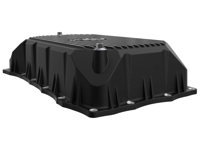 AFE Power Automatic Transmission Pans 46-71380B aFe POWER Pro Series Pan Black w/ Machined Fins GM Diesel Trucks 20-25 V8-6.6L (td) L5P thumbnail 8