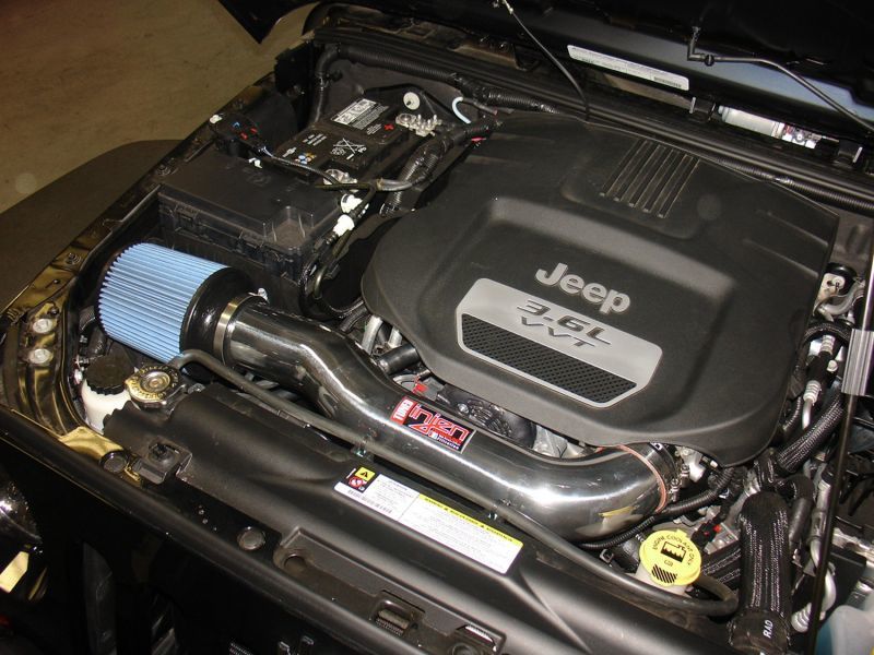 Injen 12-18 Jeep Wrangler JK 3.6L V6 Wrinkle Black Short Ram Intake w/ Open Filter thumbnail 6