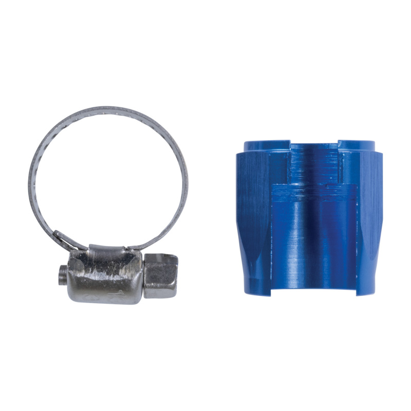 Russell Performance -8 AN Anodized Blue Tube Seal Hose End For 3/8in Fuel Hose