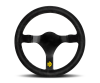 Momo MOD78 Steering Wheel 320 mm - Black Leather/Black Spokes thumbnail 2