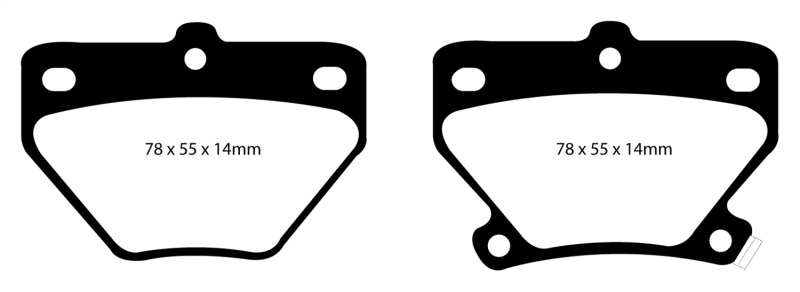 EBC S9 Brake Pad and Rotor Kit (1x ebcUSR7111, 1x ebcDP41326R) thumbnail 4