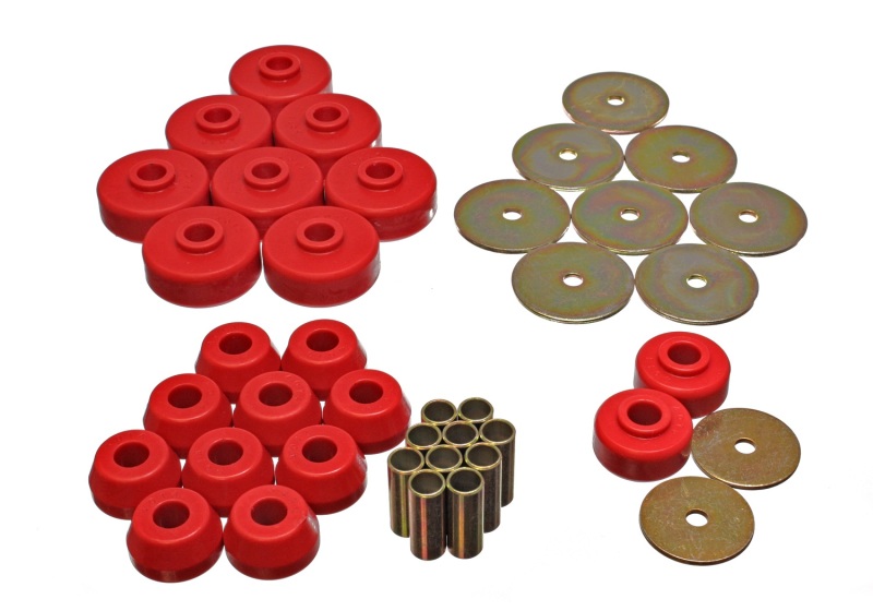 Energy Suspension 84-88 Toyota 4-Runner Red Body Cab Mount Set thumbnail 5