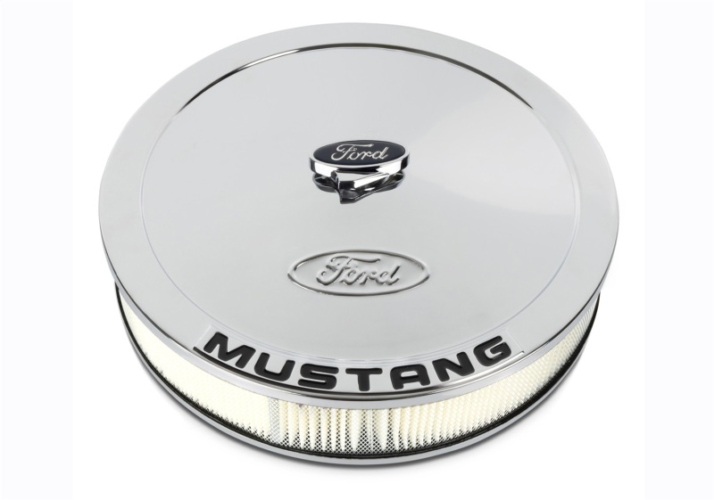 Ford Racing Air Cleaner Kit - Chrome w/Mustang Emblem thumbnail 5