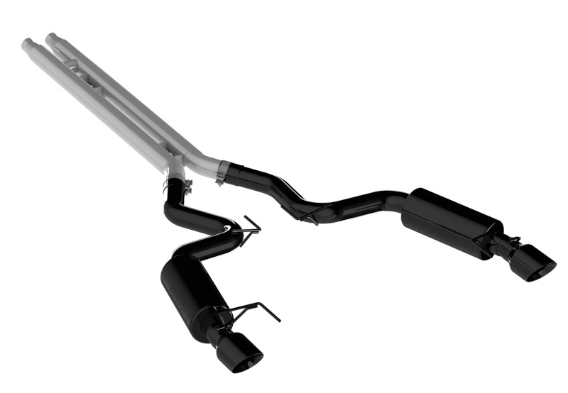 MBRP 15 Ford Mustang GT 5.0 Convertible Black 3in Cat Back Dual Split Rear Exit (Street Version) thumbnail 4