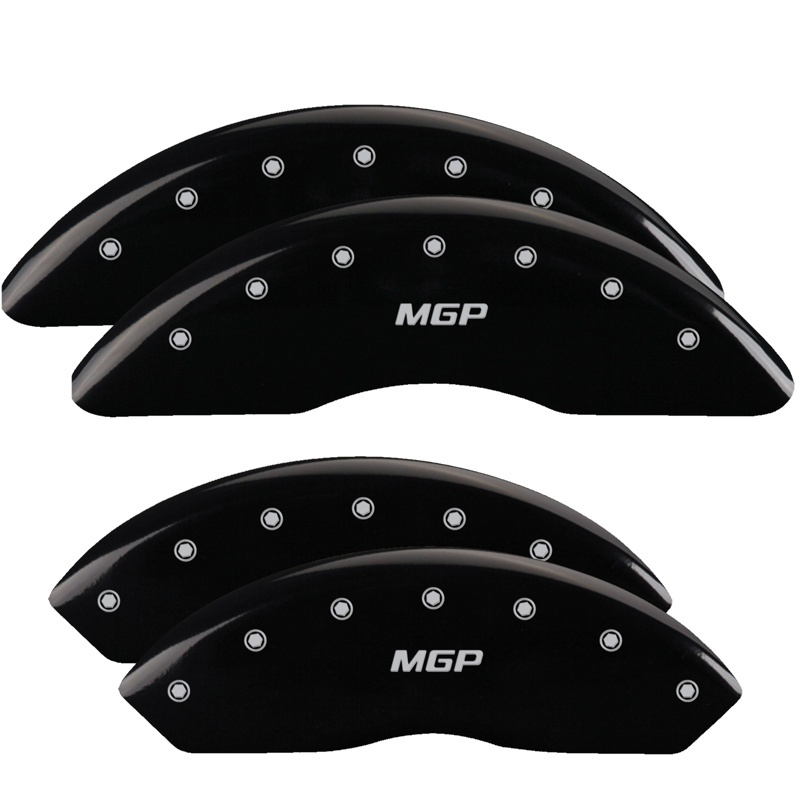 MGP 4 Caliper Covers Engraved Front & Rear GMC Black finish silver ch thumbnail 7