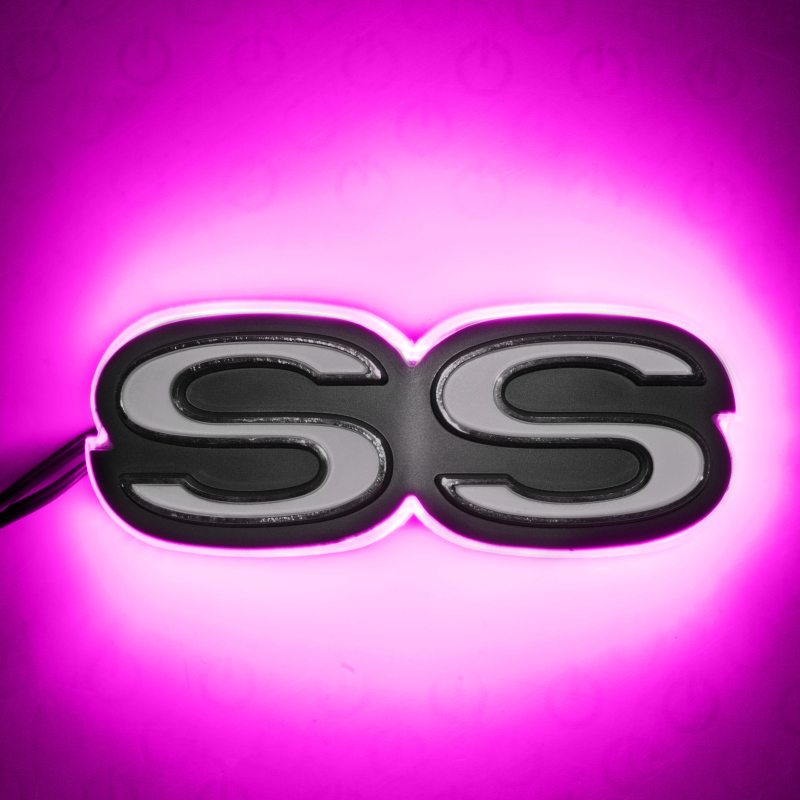 Oracle Chevrolet Camaro SS Illuminated Emblem - Pink thumbnail 2