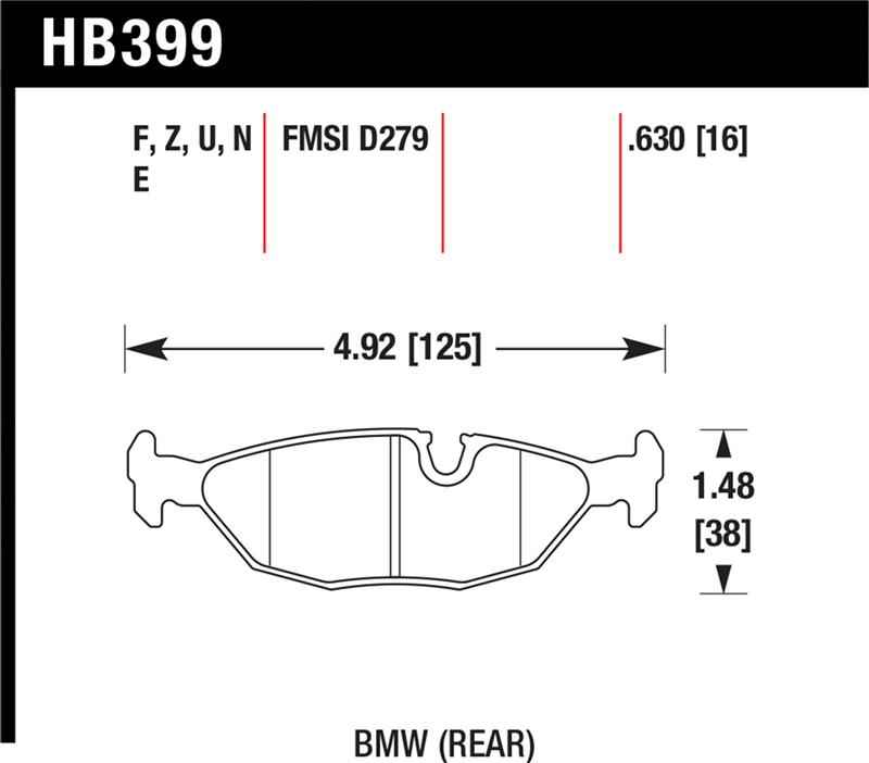 HAWK HP+ Brake Pad Sets