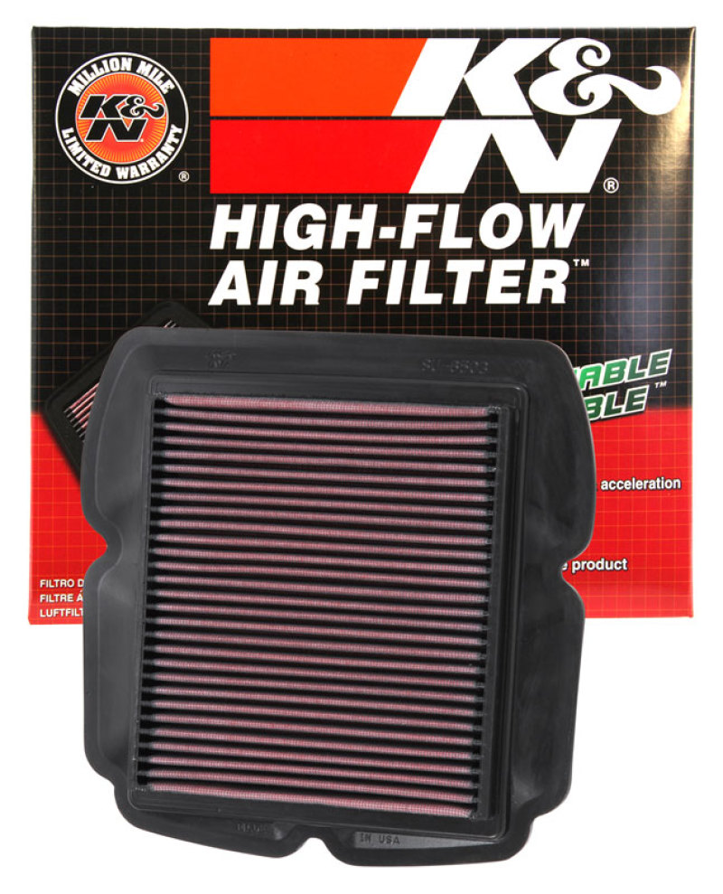 K&N 03-09 Suzuki SV650/S / 03-07 SV1000/S Replacement Air Filter thumbnail 7