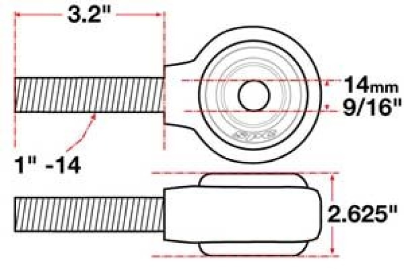 SPC Performance xAxis Rod End Ball Joint