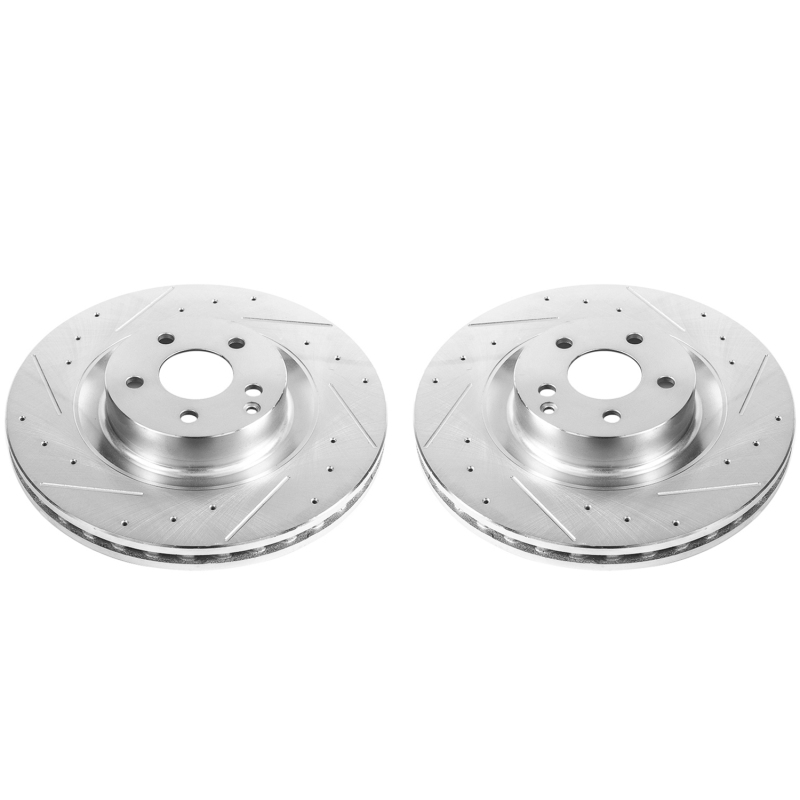 Power Stop 09-14 Mercedes-Benz CL550 Front Evolution Drilled & Slotted Rotors - Pair