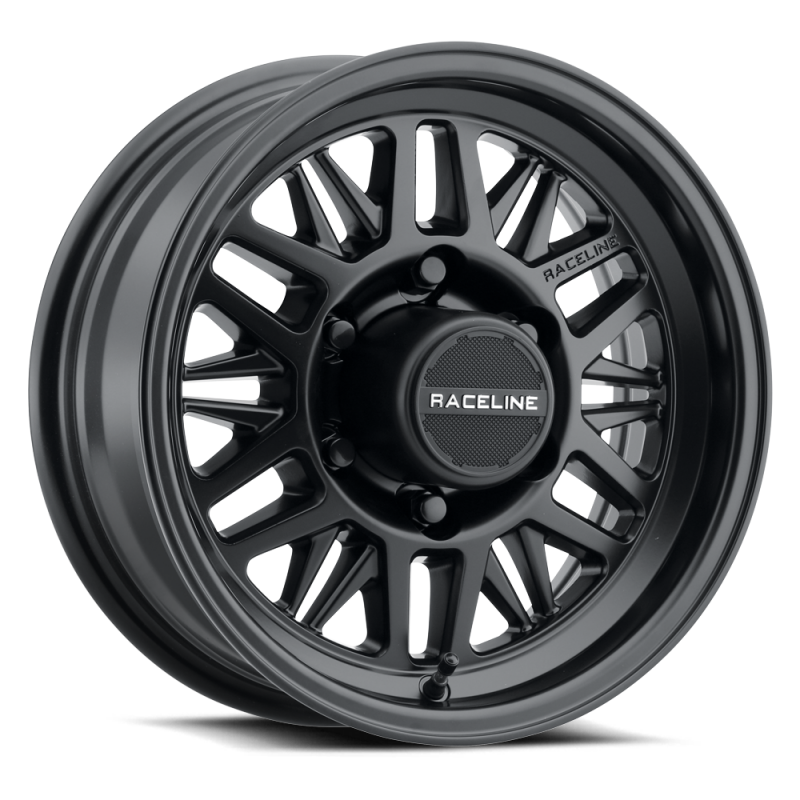Raceline 451B Ryno 15x5in / 5x4.5 BP / 0mm Offset / 3.19in Bore - Satin Black Wheel thumbnail 6