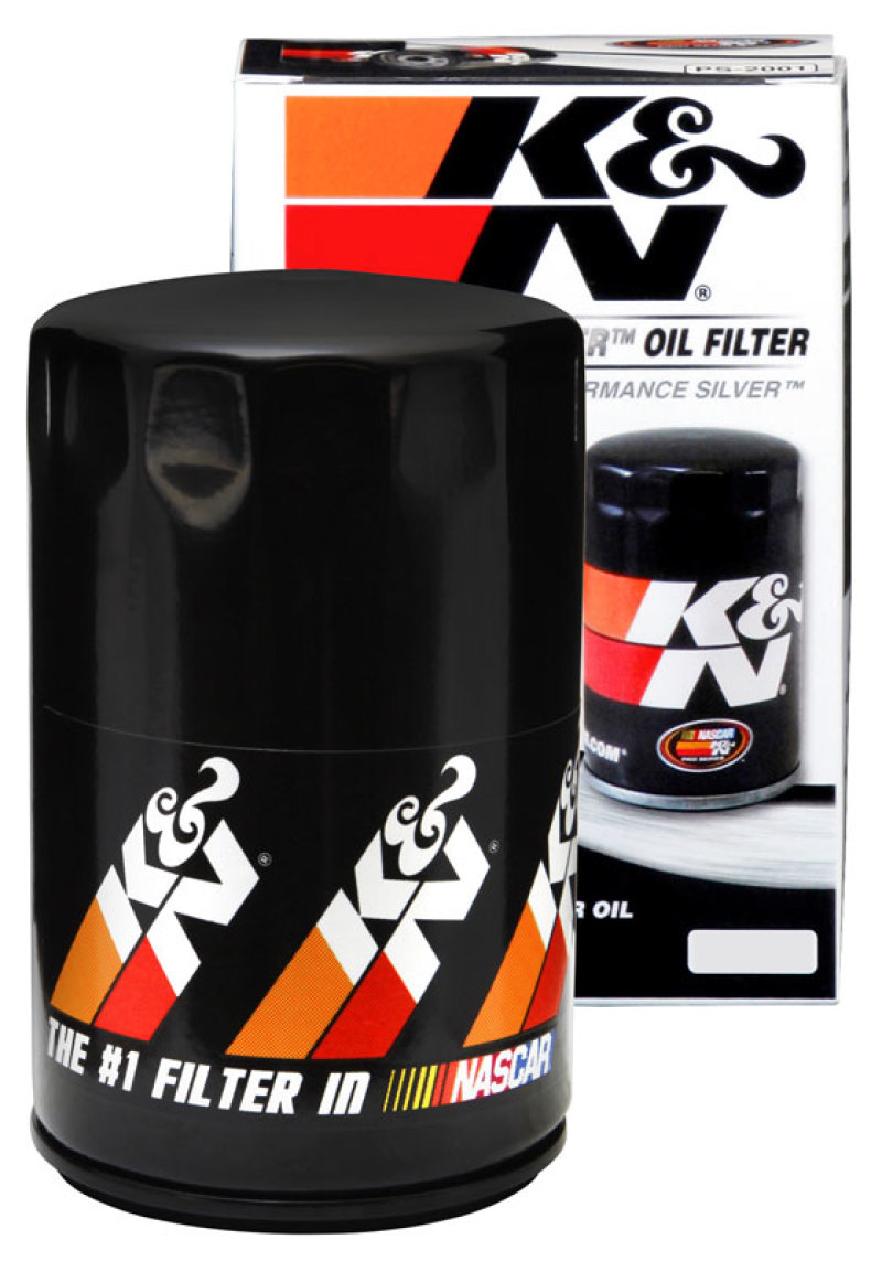 K&N Oil Filter for Nissan/Ford/Toyota/Audi/Chevy/Subaru/VW/Porsche/BMW 3in OD x 5.063in H thumbnail 3