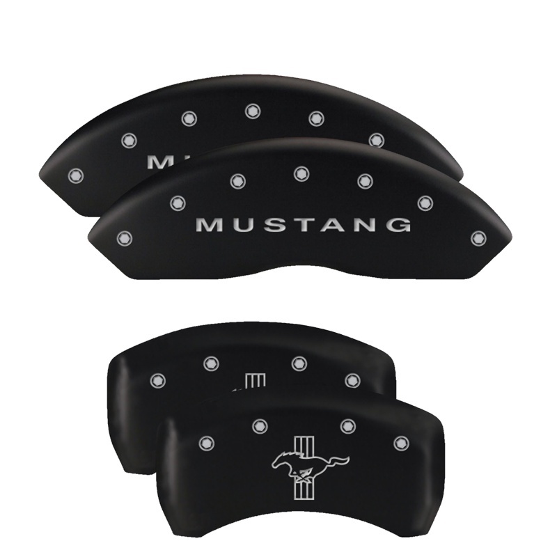 MGP 4 Caliper Covers Engraved Front & Rear MGP Black finish silver ch thumbnail 7